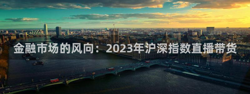 qy千亿球友体育：金融市场的风向：2023年沪深指数直播带货
